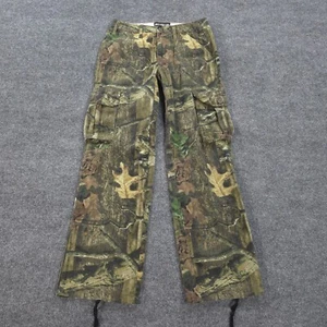 Mossy Oak Pants Girls Small 6-8 Green Camo Break Up Infinity Hunting Outdoors - Picture 1 of 14