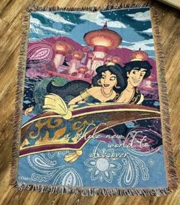 Manta de tapiz tejida Disney Aladdin Jasmine Northwest Company 45" x 60" - Imagen 1 de 6