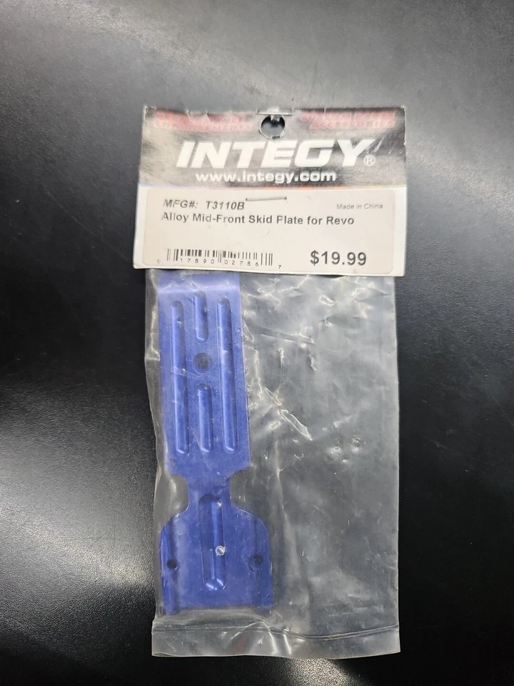 Integy Alloy Front Skid Plate Blue Revo Intt3111b