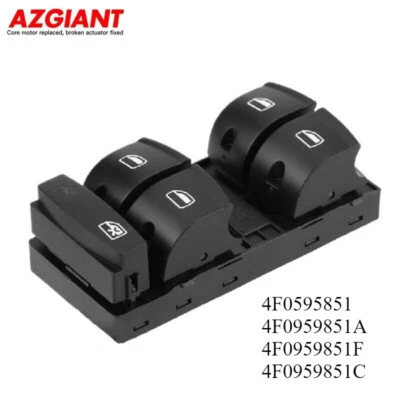 for 2007-2014 Audi Q7 FRONT LEFT DRIVER SIDE WINDOW SWITCH No chrome - Image 1 of 4