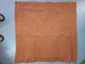Tommy Bahama "Orange Palm Fronds Matelassé" Euro Pillow Sham - Picture 1 of 3