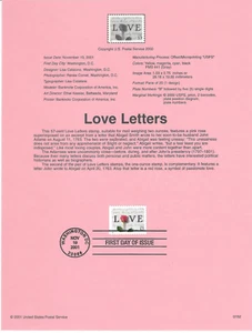 Scott # 3551....57 Cent...LOVE...First Day of Issue...Panel - Picture 1 of 1