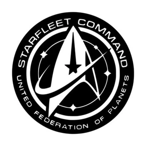 Star Trek Sternenflottenkommando Wappen Aufkleber #1 5"x5" Farbe wählbar - Bild 1 von 2