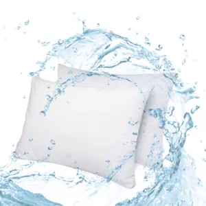 2x King Size Zippered Waterproof Bamboo Terry Breathable Pillow Protector - Picture 1 of 7