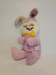 Vintage Knickerbocker Purple Bunny Stuffed Animal Plush - Picture 1 of 4
