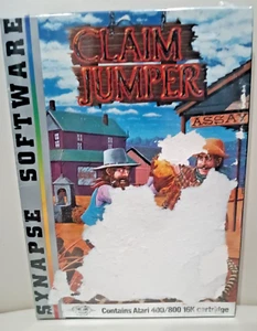 CLAIM JUMPER Atari; Synapse Software 400/ 800/XL/XE; 2 Player Cart; Grade D - Picture 1 of 9