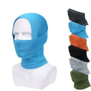 Face Mask Balaclava Tube Bandana Cover Snood UV Sun Protection Neck Gaiter Scarf - Picture 1 of 56