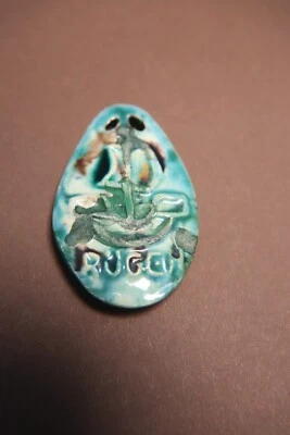 ALTER KETTENANHÄNGER RÜGEN KERAMIK HANDARBEIT - Bild 1 von 4