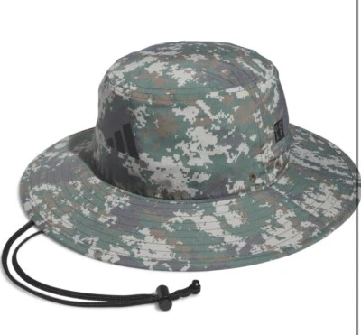 Adidas широкополый камуфляж нейлона гольф солнца шляпа мужская маленький / средний - Изображение 1 из 4