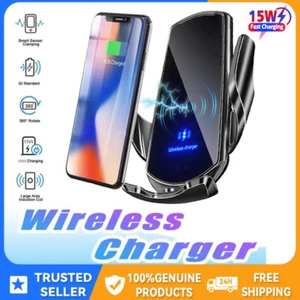 15W Wireless Car Charger Automatic Sensor Clamping Charging Mount Phone Holder - Bild 1 von 25