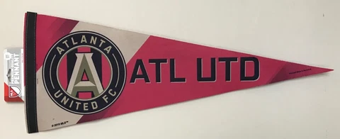 Atlanta United MLS Premium Roll & Go Wincraft Felt Pennant 11.5" x 29" Soccer Cover