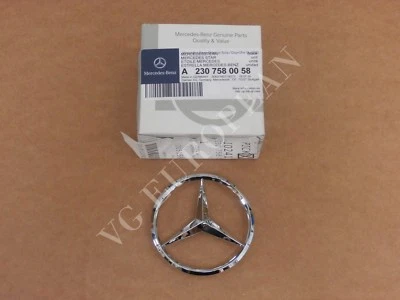 Mercedes-Benz R230 SL-Class Genuine Trunk Emblem Star SL550 SL500 SL55 SL65 NEW - Image 1 of 2