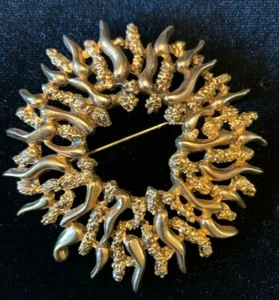 RARE vintage TORTOLANI MCM Brutalist brooch - Picture 1 of 3