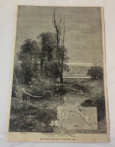 1885 Zeitschriftenstich ~ Montbards Monate des Jahres ~ MAI - Bild 1 von 1