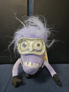 Despicable Me 2 Two Eyed Evil Purple Minion Coin Purse Plush Backpack Clip NWT🔥 - Picture 1 of 5