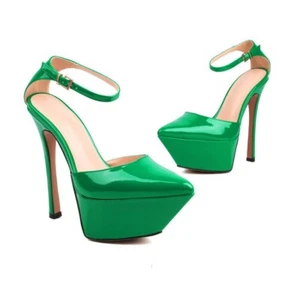 Decolte per donna tacco slim 15cm piattaforma 5cm numero da elegante 35-43 - Imagen 1 de 12