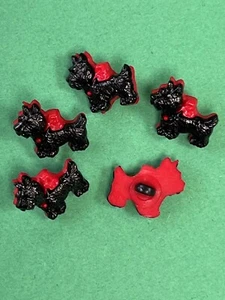 Scotty dog button x5 - Picture 1 of 1