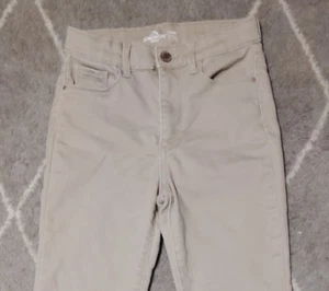 Jordache Girls Skinny Slim Tan Jeans Pants Size 14 - Picture 1 of 4