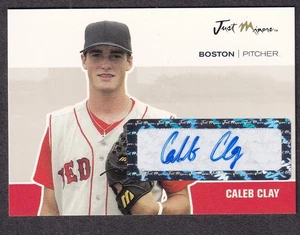 2007 Just Minors baseball card #JA-10 Boston Red Sox Caleb Clay signed - Picture 1 of 2