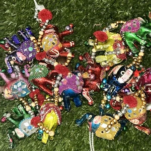 Wohndeko Wandbehang indische Rajasthani handgefertigte Elefanten (Menge 2) je 36 Zoll - Bild 1 von 13