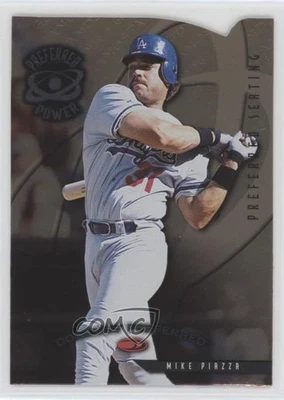 1998 Donruss Preferred Power Grandstand Die-Cut Seating Mike Piazza #173 HOF - Image 1 of 2