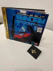 Retro Rare Sega Saturn Gundam Gaiden With Badge