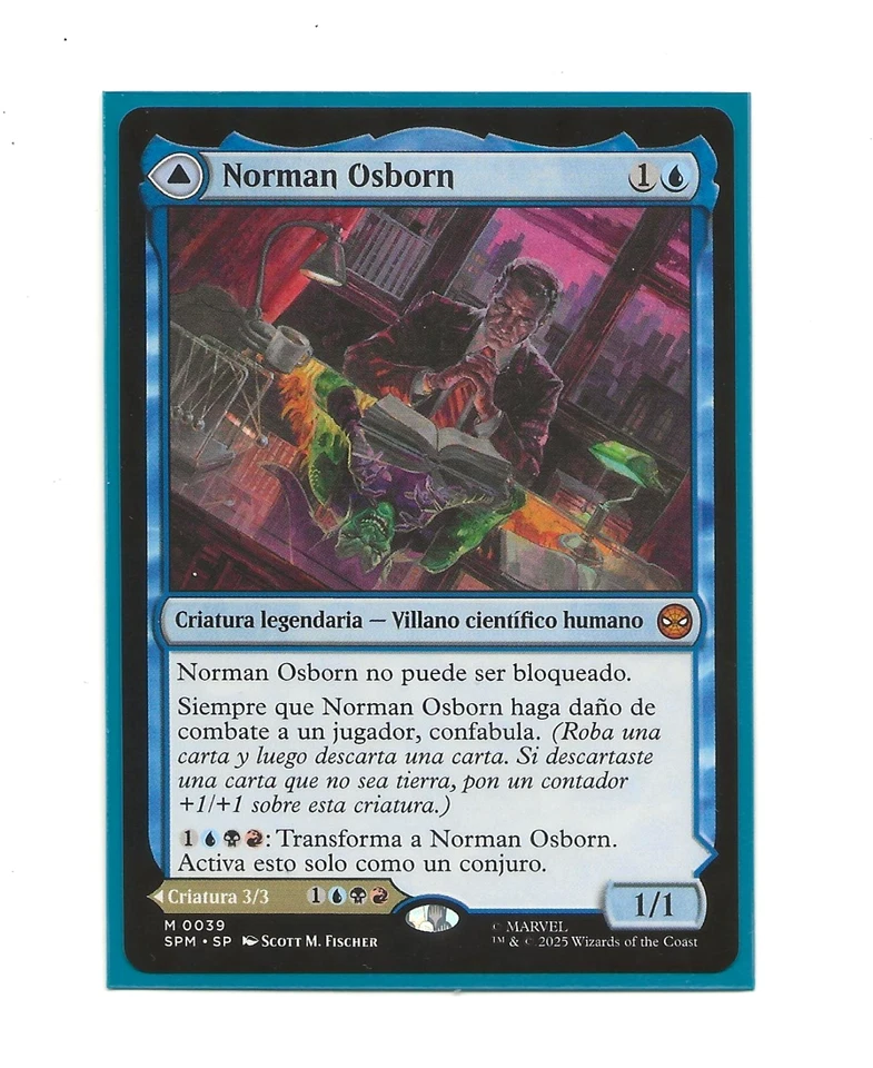 NORMAN OSBORN / Green Goblin  Marvel Spider-man MTG Spanish Magic 0039 - Imagen 1 de 1