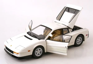 KK Scale 1:12 FERRARI TESTAROSSA MONOSPECCHIO MIAMI VICE WHITE 1984 WITH OPENING - Imagen 1 de 11