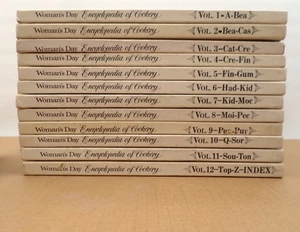 Twelve Volume Set 1965 & 1966 Woman's Day Encyclopedia of Cookery Cookbooks - Picture 1 of 21