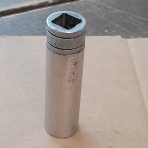 Vintage Snap-on Tools 1/2" Drive SAE 5/8" Deep 12 Point Chrome Socket S-201 USA - Bild 1 von 7