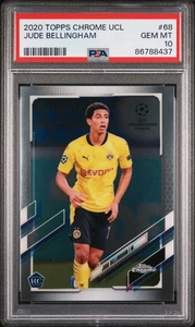 2020 Topps Chrome Uefa Champions League #68 Jude Bellingham PSA 10 - Picture 1 of 2