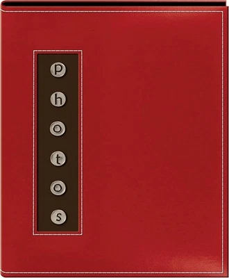 Álbum de fotos Pioneer CMB-46 4x6 botones metálicos brag rojo (mismo envío cualquier cantidad) Foto 1 de 3