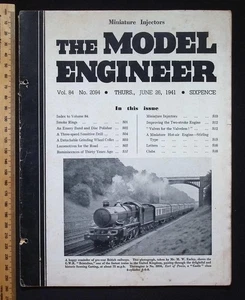 The Model Engineer : Miniature Injectors - Vol. 84 No. 2094, Jun 26, 1941 - Picture 1 of 8