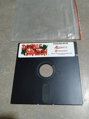DOUBLE DRAGON C64 Commodore 64/128 Floppy Disc - Nice, Untested 🐉👍😎🔥🎮 - Image 1 of 3