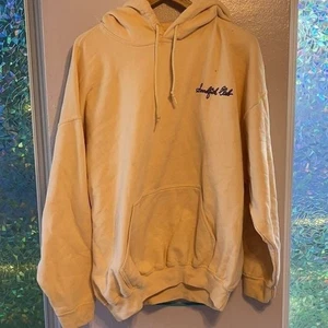 Cremefarbener Hoodie "Soulfood Club" mit Stickerei - Bild 1 von 4