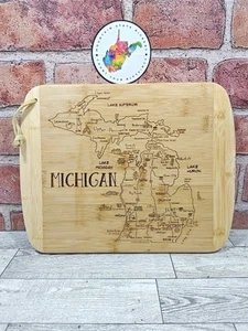 Totally Bamboo A Slice of Life Michigan State Servier- & Schneidebrett 11" x 8,5" - Bild 1 von 8