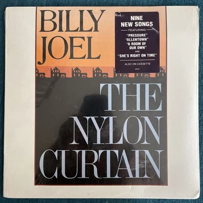 BILLY JOEL The Nylon Curtain LP 1982 Sealed Hype Sticker - Imagem 1 de 4