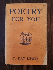 Poetry for You by C. Day Lewis Cloth Cover 1949 | Poems, Vintage - Picture 1 of 7