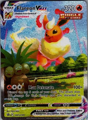 Flareon VMAX Promo SWSH: Sword & Shield Promo Cards SWSH180 NM - Image 1 of 2