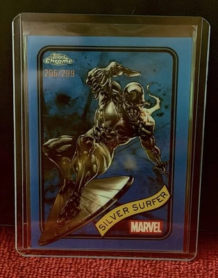 Topps Chrome Marvel Silver Surfer #134 azul/299 Foto 1 de 2
