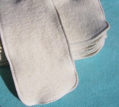 Large Inserts Soakers 15x5 Hemp Organic Cotton Fleece Cloth Pocket Diaper • 13.07$