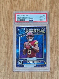 2024 Panini Donruss Rated Rookie Jayden Daniels Rookie RC PSA 10 - Bild 1 von 4