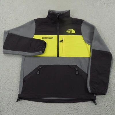 VTG North Face Jacket Mens Small Steep Tech Scot Schmidt Fleece 1/2 Zip Black - Image 1 of 4