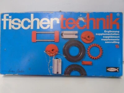 CONJUNTO DE CONSTRUÇÃO VINTAGE FISHING TECHNIK DÉCADA DE 1970 #15 NA CAIXA ORIGINAL  - Imagem 1 de 2