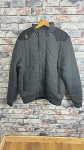 Luke 1977 Men’s Charcoal 100% Cotton Quilted Jacket Size UK XL BNWT RRP £129.99 - Picture 1 of 10