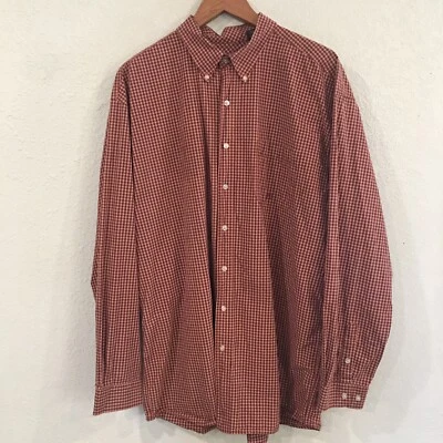 Camisa Roper Hombres 2XL Roja a Cuadros Abotonada Western Utilidad Vaquero Ropa de Trabajo Algodón Foto 1 de 4