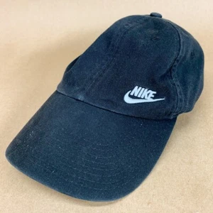 Nike S1ZE Heritage86 Strapback Adjustable Hat/Cap - Black - One Size Fits Most - Picture 1 of 14