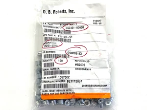 (129-TEILIGES SET) N10-832-1ZI, selbstklingende Aufnahmemuttern, Stahl 8-32 Gewinde - Bild 1 von 1