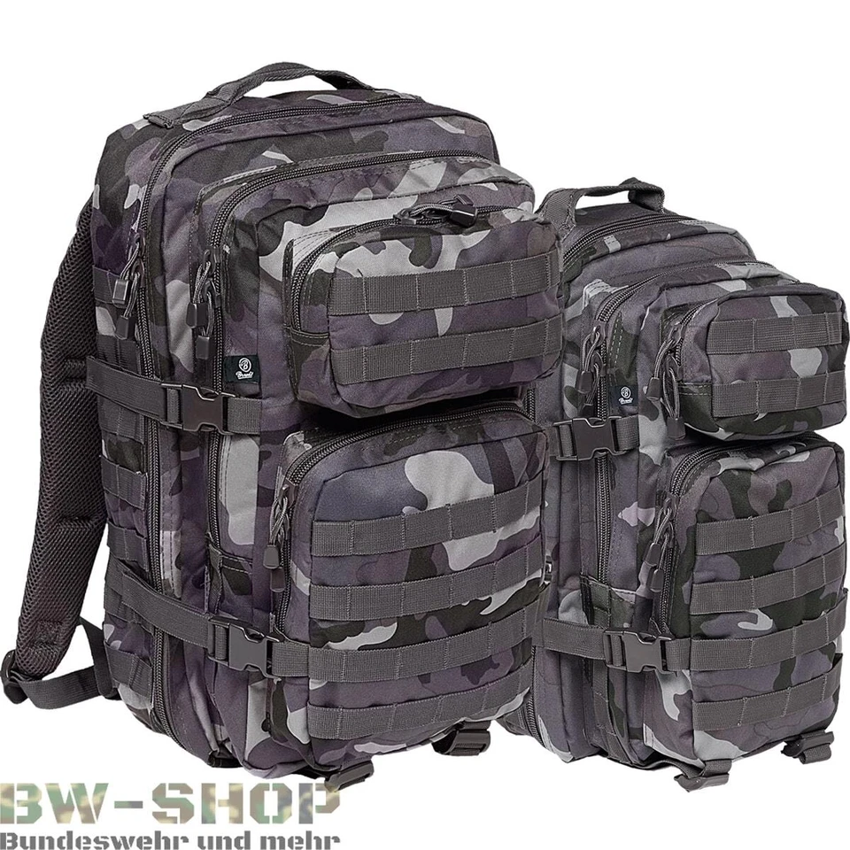 US ASSAULT PACK RUCKSACK DARKCAMO NEU 30L & 50L ARMEE OUTDOOR TASCHE BW COOPER - Bild 1 von 1