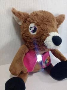 Vintage Bass Pro Shops Reindeer Plush Stuffed Animal 12” W/ Light, Pink Realtree - Picture 1 of 12
